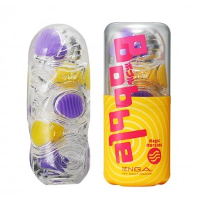 TENGA - Bobble Masturbator Cup (Yellow - Magic Marbles)